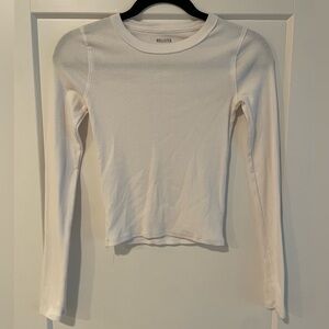 Hollister White Long Sleeve Top